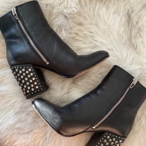 Dolce vita studded block booties